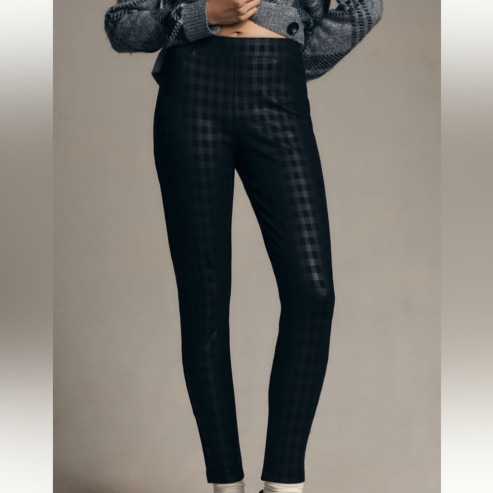 Anthropologie Sanctuary Runaway Black High-Waisted Leggings - Picture 2 of 7